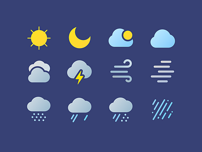 weather icon design graphic icon set iconography illust weather weather icon