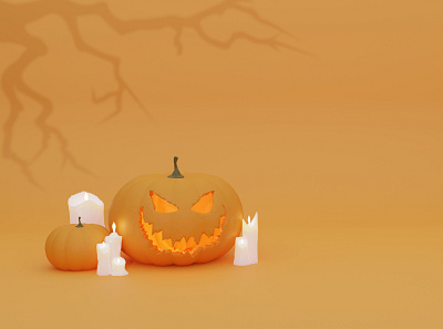 Halloween 3d illustration 3d blender3d design halloween иллюстрация