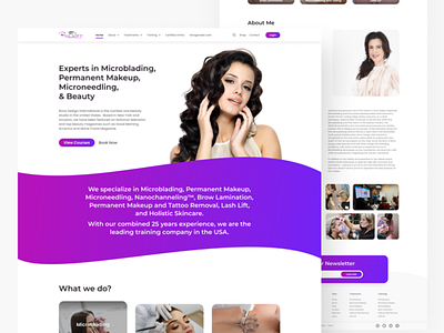 Brow Design International- Beauty Studio Website