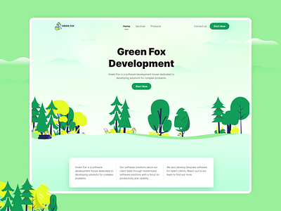 Green Fox - Landing Page Design