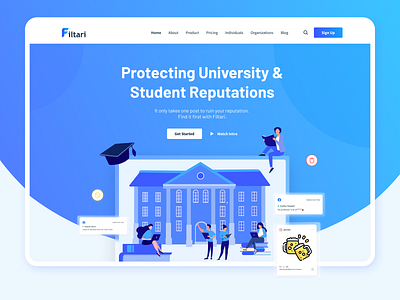 Filtari - Social Media Website Design branding design figma illustration prototype top ux ui designer ui designer ui designs vector