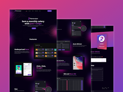 Ranksniper - Website UI Design