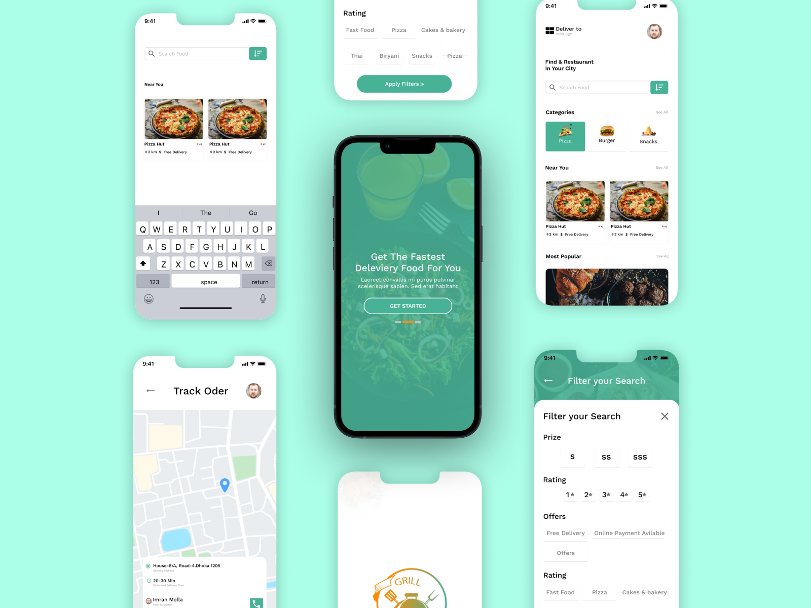 Food Deliver - UI /UX Design by Sumit Sharma for radialcode on Dribbble