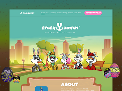 Ether Bunny - NFT Landing page