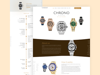 Chrono - NFT landing page branding design illustration styleguide top ux ui designer ui ui designer ui designs ux