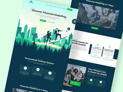 Finance core - Landing page design