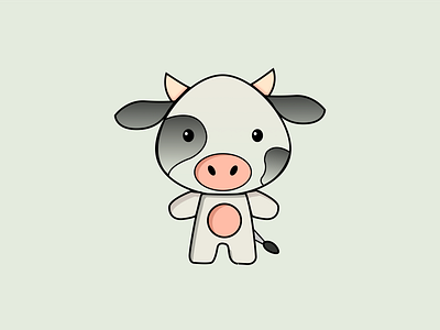 Delightful cow - Illustration branding color graphic design illustration vector