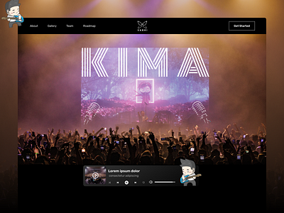 KIMA - Homepage Design branding design figma illustration top ux ui designer typography ui designer vector