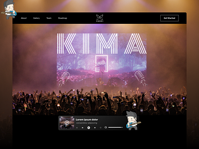 KIMA - Homepage Design