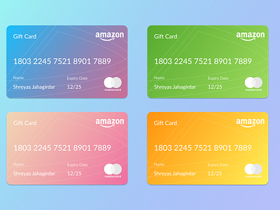 Gift Card Design card figma gift card graphic design ui