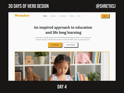 Day 4 - 30 Days of Hero Design figma ui web design website
