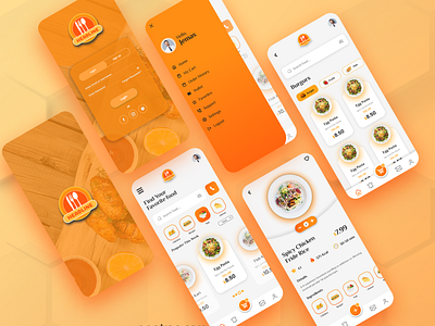 Food App design for android and IOS