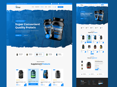 Product supplement landing page design