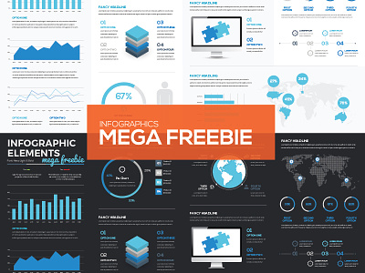[FREEBIE] Mega Collection of Free Infographic Vector Elements