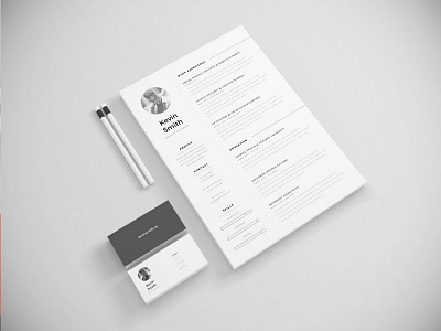 [Freebie] Resume Template clean cover creative cv free freebie illustrator inspiration letter minimal resume template