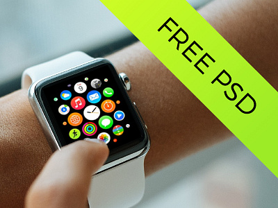 5 Apple Watch Mockups | Freebie apple free freebie mock mock up mockup photoshop psd smart smartwatch up watch