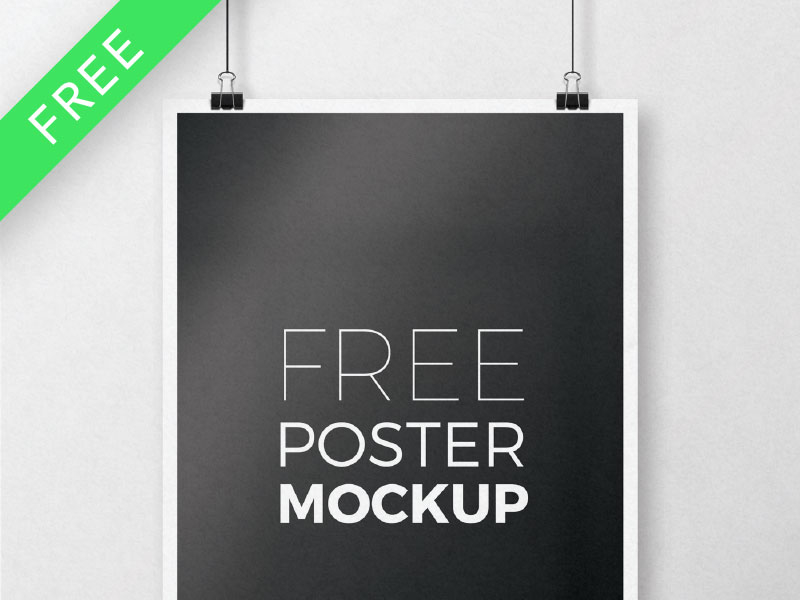 Free Poster Mockup | PSD by Mats-Peter Forss on Dribbble