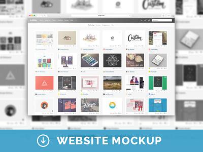 Free Web Browser PSD Mockup