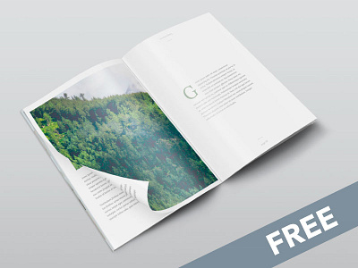 Free Isometric A4 PSD Magazine Mockup a4 cover free freebie magazine mock mockup paper photoshop psd up