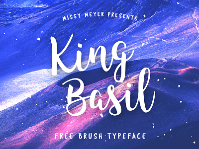 Free Brush Font - King Basil brush creative font fonts free free font free fonts inspiration logo script typeface writing