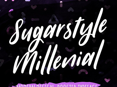 [Free Font] Sugarstyle Millenial Typeface