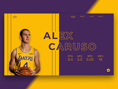 Lakers - Alex Casuso design ui web