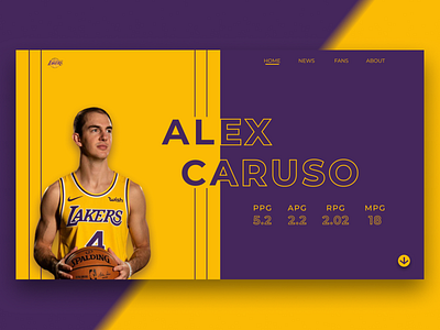 Lakers Alex Casuso by Satria Romanda on Dribbble