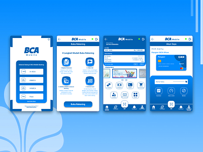 Redesign - BCA M-Banking User Interface app bank app design money app ui ux