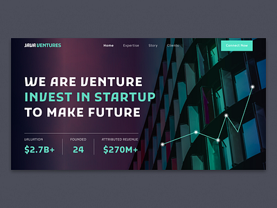 Java Venture - Venture Capital Firm crypto finance invest investment money ui ux venture web website