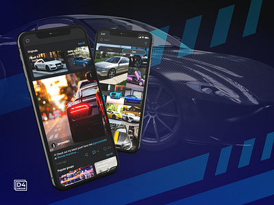 Instagram for a cars design mobile app mobile ui uxui