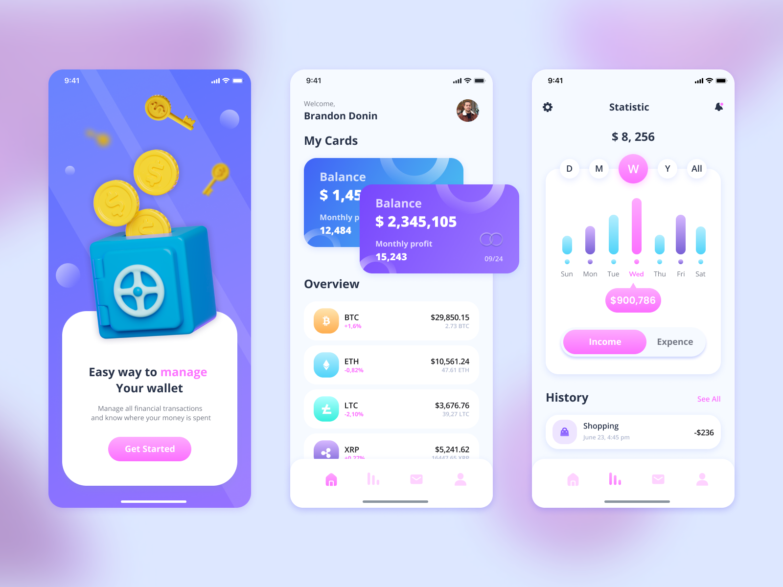 FinTech App by D4 group on Dribbble