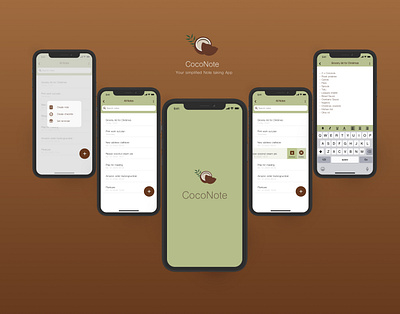 CocoNote Note taking App cocout less is more note taking notes ui