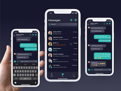 Messaging App - Dark mode