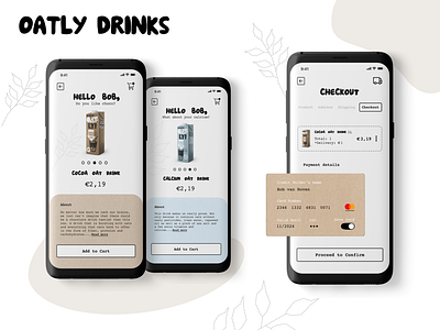 #DailyUI Credit card Check out screen | Oatly Drinks
