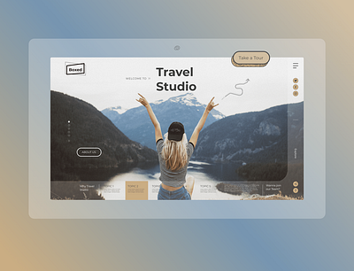 Webdesign - Travel Studio figma travel ui webdesign