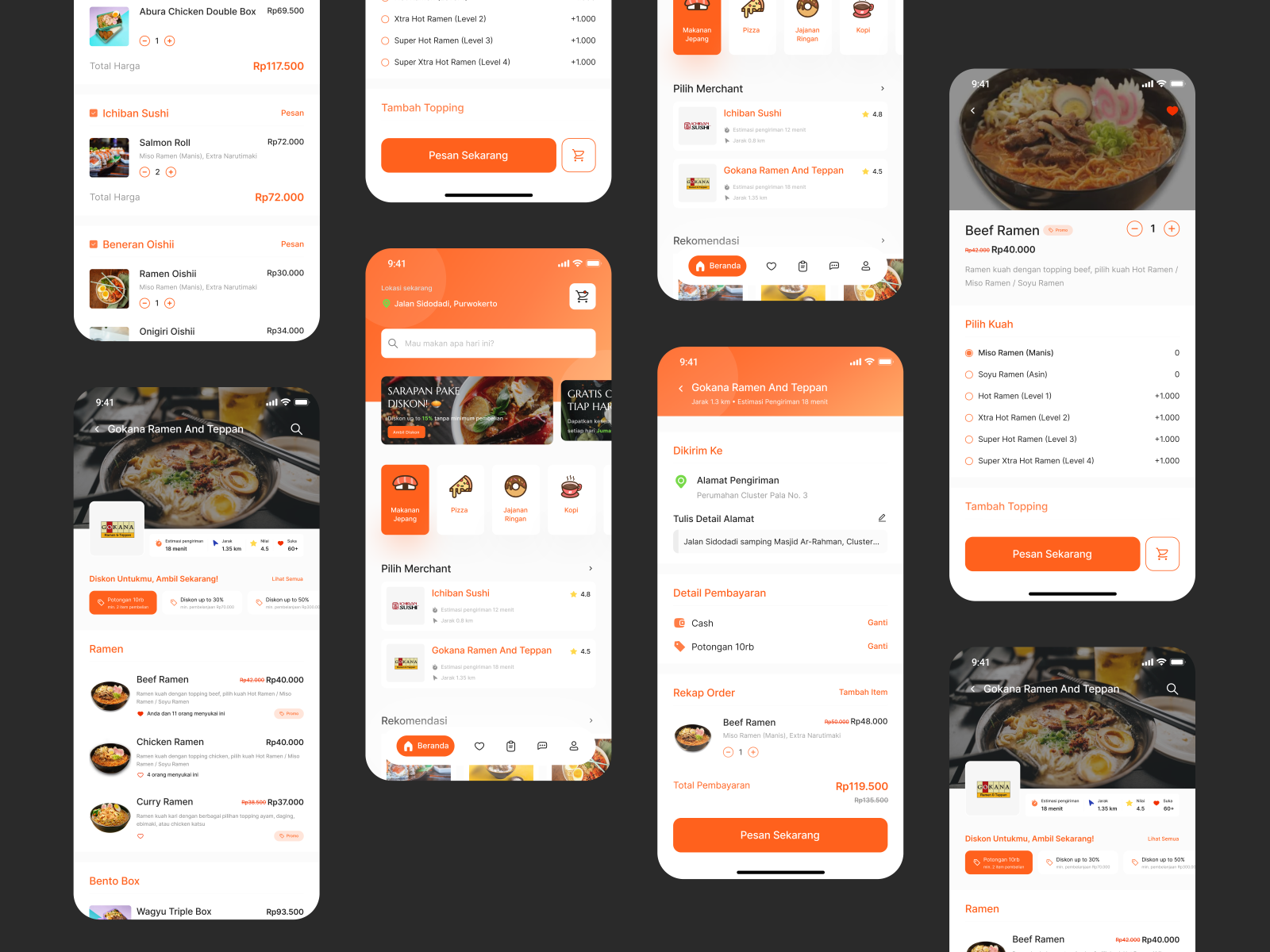 Food Delivery Mobile App - 10am Studio Design Challenge by Naufintya ...