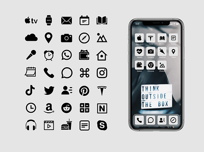 iOS14 icons for iPhone icon set icons pack ios14 iphone