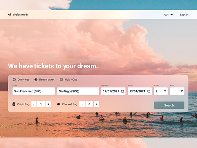 Daily Ui 68 Flight Search blur flight search minimalism pastel color search travel ui uiux ux webdesign