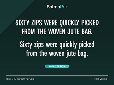 Free sans serif font | Salma Pro