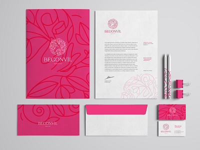 Begonvil Corporate Identity brand guideline brand identity branding branding design business card corporate branding graphic design icon illüstrasyon logo logo design manual marka sanat tasarım tipography vector zarf