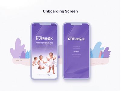 NUTRICIA App Design