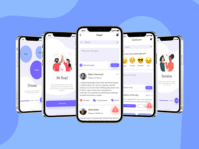 Addiction recovery app app design ui user interface ux