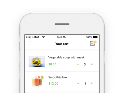 Cart - Foodly app