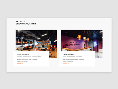 Creative Quarter - locations animation award creative design flat minimal offices ui ux website