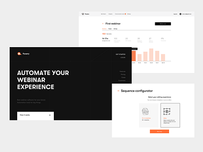 Foxery - automate your webinar experience automate dashboard design ui user experience ux web design webinar