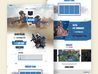 eSports Event Website Page branding design esports game graphic graphic design product product design ui uiux user interface ux