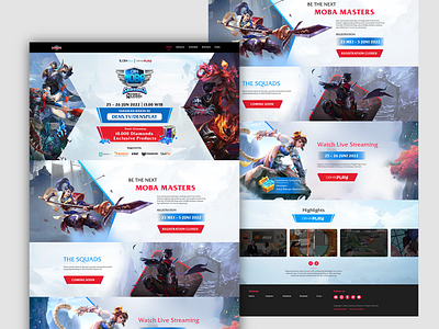 eSports Event Mobile Game Website