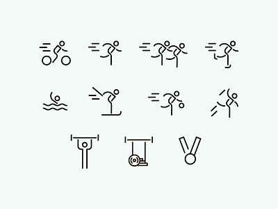 Sport Icons design icon icons iconset illustration minimal sport vector
