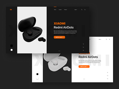 Headphone concept home page branding concept design headphone home page ui uiux user experience user interfase ux web web design