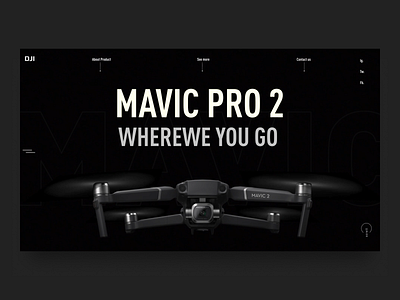 Concept home page - Mavic pro 2